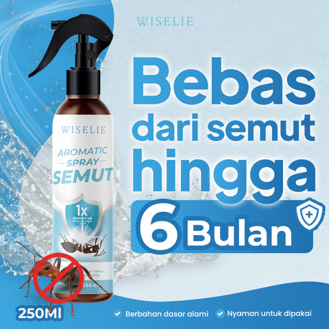Wiselie Anti Semut Aromatic Spray Penghilang Semut Efektif Pengusir Semut Aman dan Alami Dijamin Ampuh Mengusir Semut Tanpa Racun Menciptakan Lingkungan Bebas Semut Aman untuk Keluarga Tahan Lama Cocok untuk Penggunaan di Dalam dan Luar Ruangan