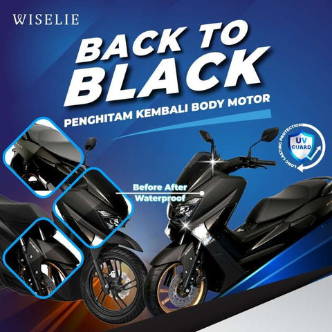 Wiselie Back To Black Pengkilap Kendaraan Penghitam Body Kendaraan Ampuh