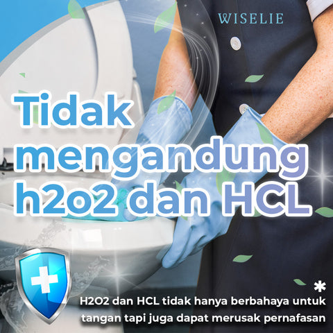 Wiselie Anti Kerak Kamar Mandi Extract 100% Bersih Pembersih Toilet Anti Kerak FREE Kuas