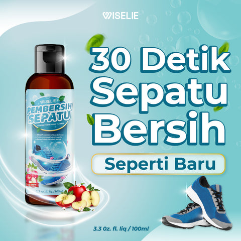 Wiselie Konsentrat Pembersih Sepatu Aroma Buah Membersihkan Sepatu Praktis dan Mudah Tanpa Bilas