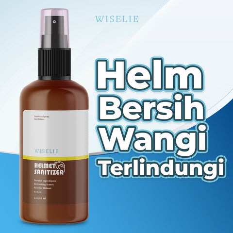 Wiselie Parfum Penghilang Bau Helm 60ML Helmet Sanitizer non Alcohol Anti Bacterial Anti Bau Anti Virus Antibakteri Antivirus Premium Original Termurah Terbaik  Active Spray Wiselie