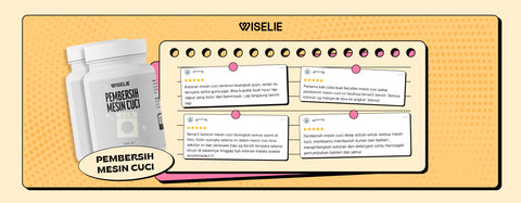Testimoni review pembeli pembersih mesin cuci praktis dari wiselie